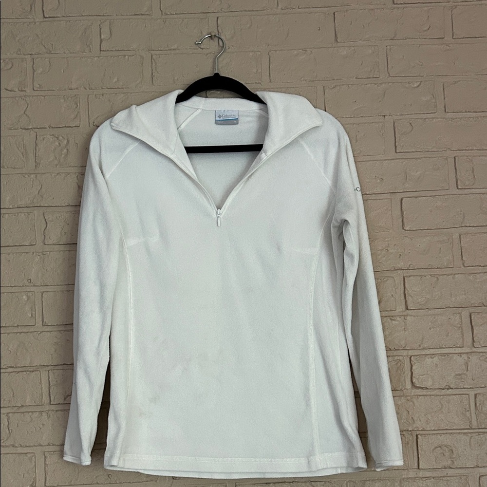 Columbia Women's White 1/4 Zip Fleece